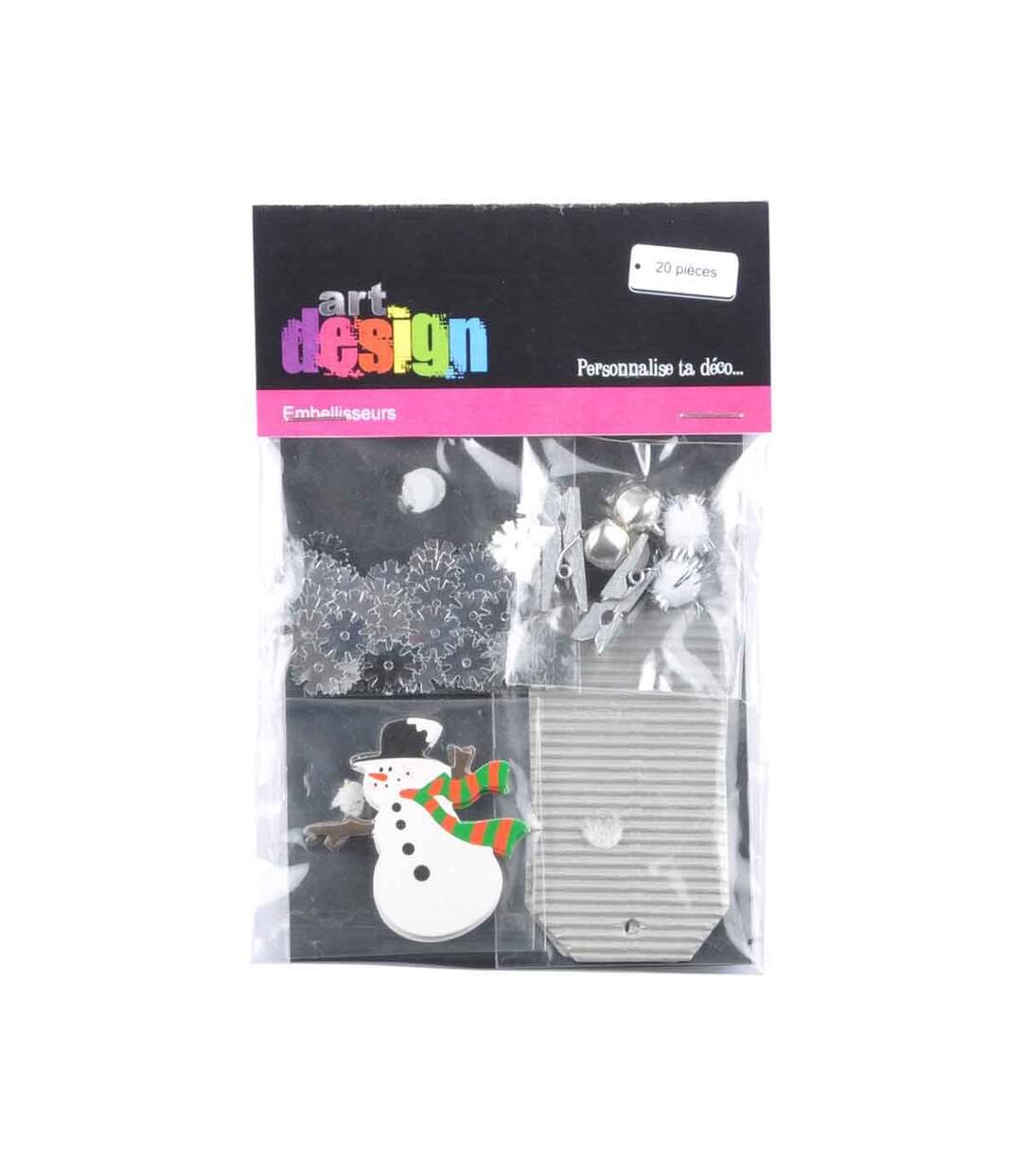 Set Papeterie Noël 20 Pièces Christmas 16cm Argent-2