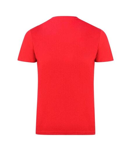 T-shirt Motif En Relief Homme Rouge Aquascutum