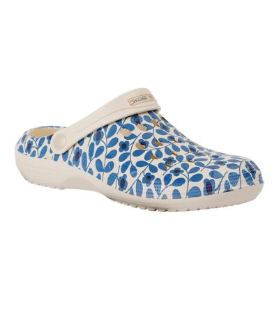 Sabots orla kiely femme bleu Regatta