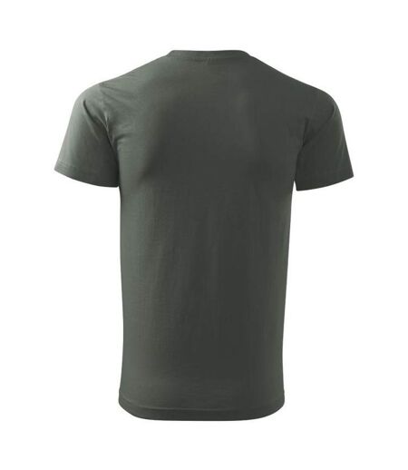 T-shirt Basic Homme Kaki Foncé Adler