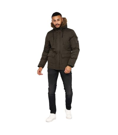 Parka Parkmoore Homme Vert Kaki Foncé Crosshatch