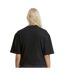 Womens/ladies oversized t-shirt black New Morning Studios-2