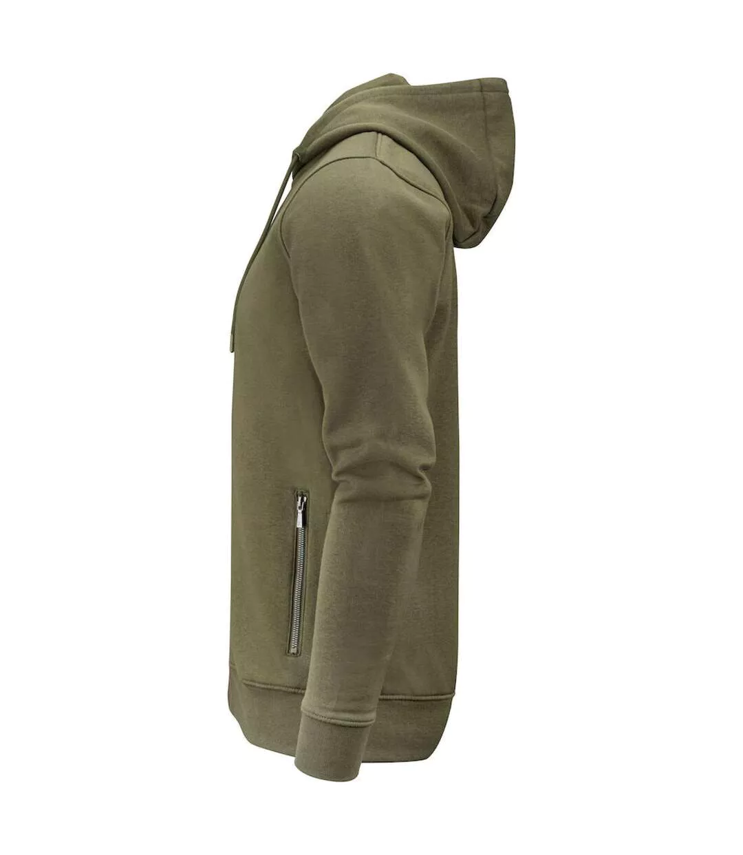 Mens Westwood Heights Full Zip Hoodie Moss Green James Harvest-3