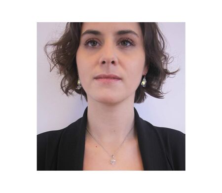 Boucles d'oreilles Ribbon Circlet, Cristal d'Autriche