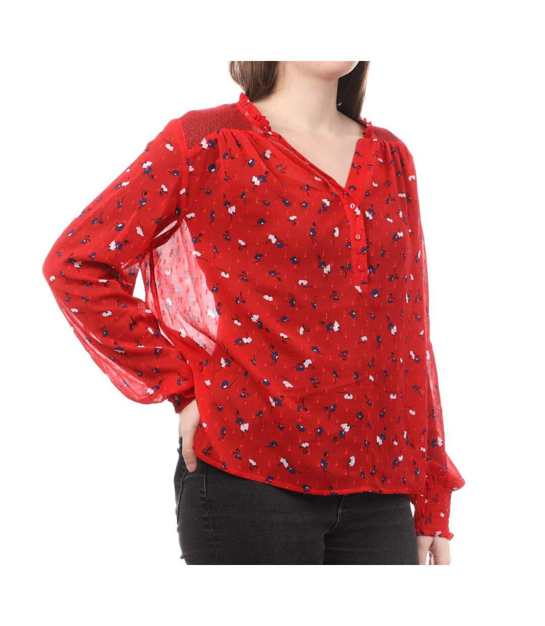 Blouse Rouge Femme Teddy Smith Tacita - S-1