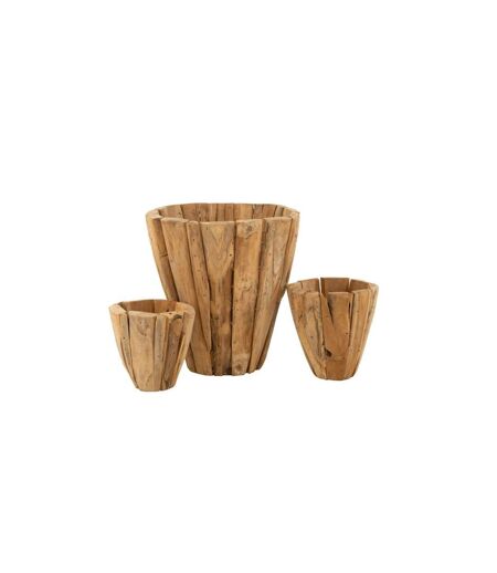 Cache-Pot en Bois Jack Teck 40cm Naturel