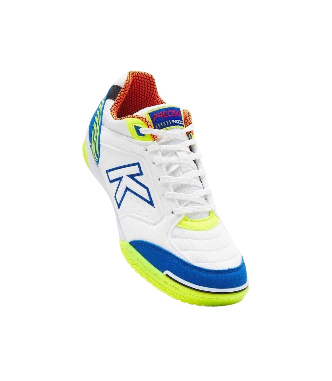 Baskets Ballon De Foot Precision Adulte Blanc Bleu Citron Vert Kelme-2