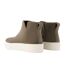 Womens/ladies Minimalist Suede Wedge Mid Boots Green Toms-2