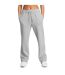 Womens/ladies Rival Fleece Straight Jogging Bottoms Grey White Under Armour-3