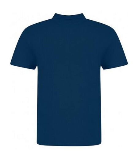 Awdis Mens Piqu Cotton Short-Sleeved Polo Shirt (Blue/Ink)