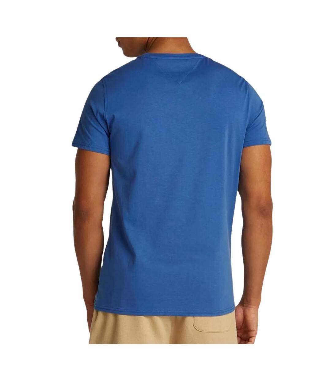 T-shirt bleu homme tommy hilfiger tjm xslim jersey-2