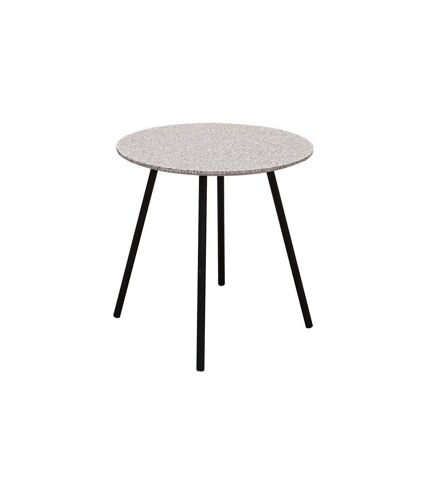 Tables gigognes plateau effet granit Pluton (Lot de 2) Gris