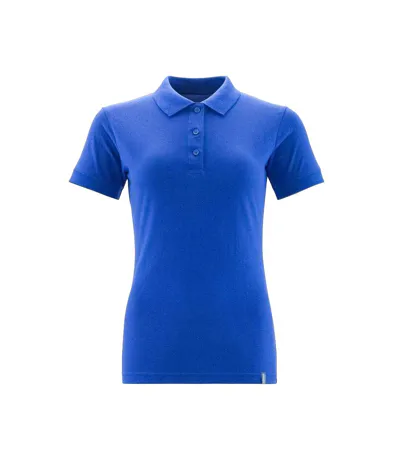 Womens/ladies Crossover Plain Polo Shirt Royal Blue Mascot