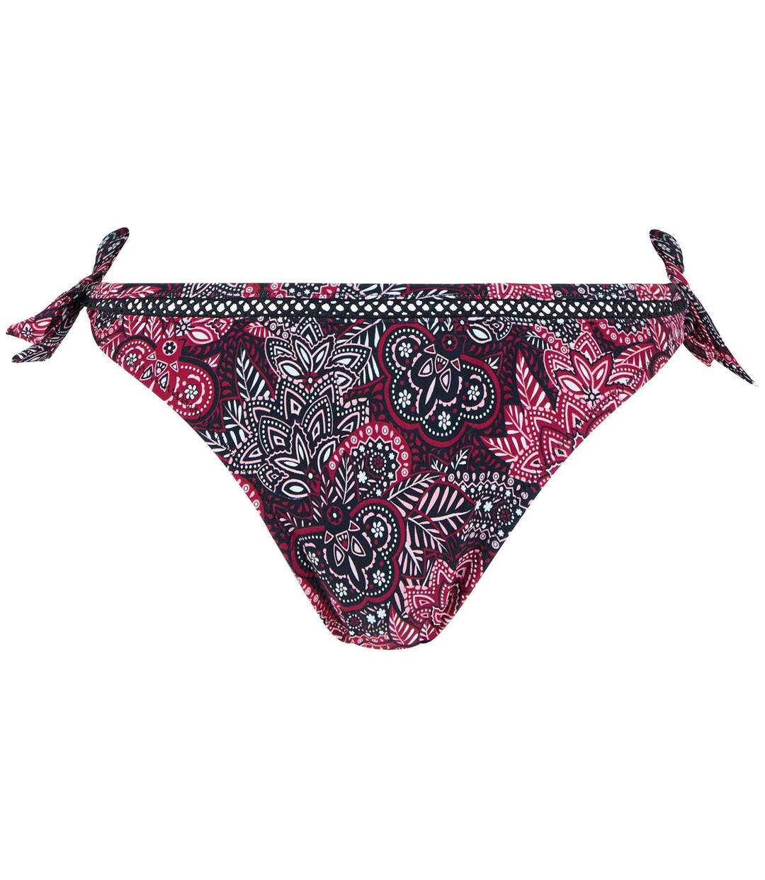 Slip de bain bordeaux/noir Bomba by Brigitte Bardot-1