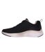 Womens/ladies midnight glimmer vapor foam trainers black/rose gold Skechers