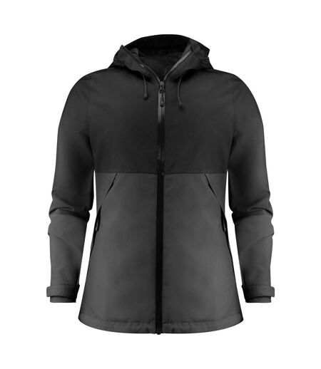 Womens/ladies Northville Two Tone Shell Jacket Black James Harvest