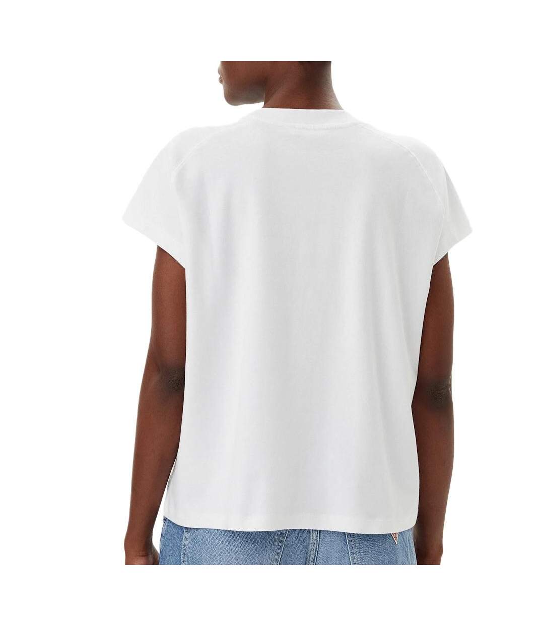 T-Shirt blanc femme tommy hilfiger mdrn - l-2