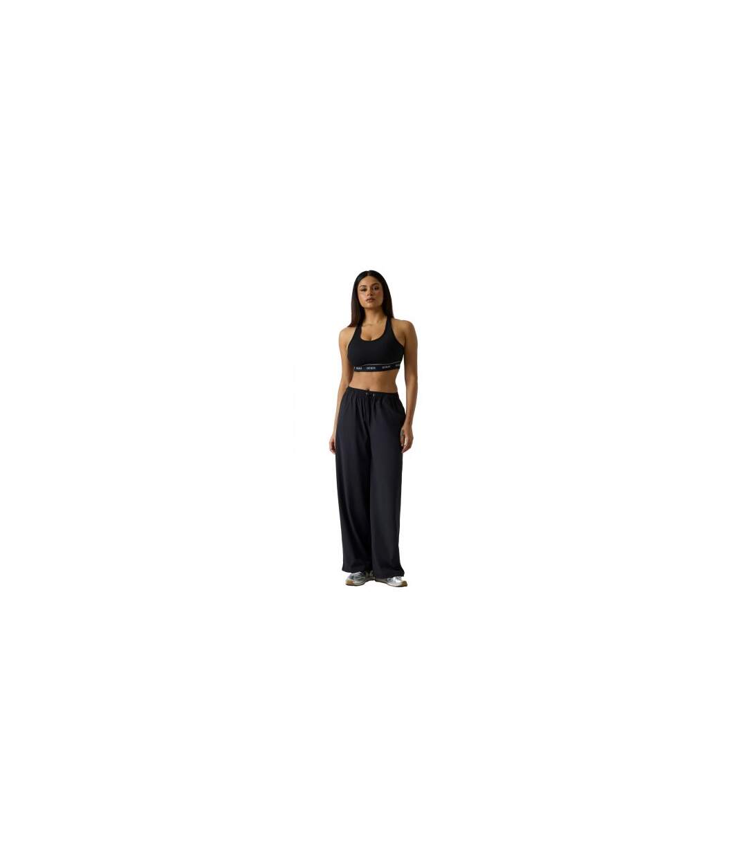 Womens/ladies Alba Stretch Jersey Bralette Jet Black Guess-1