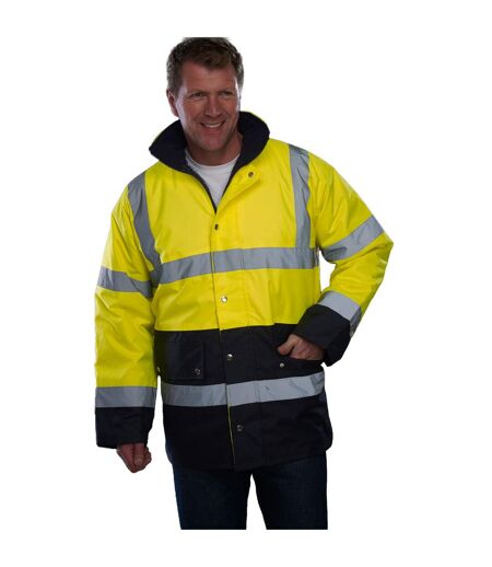 Veste motorway adulte jaune / bleu marine Yoko