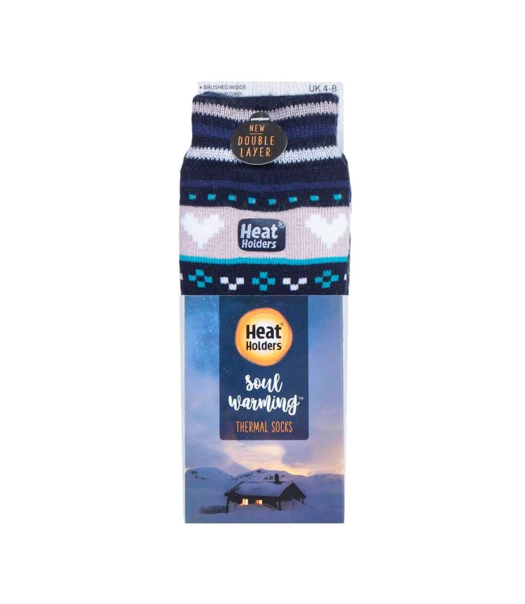 Chaussettes Femme Antidérapantes Thermiques Cadeau-2