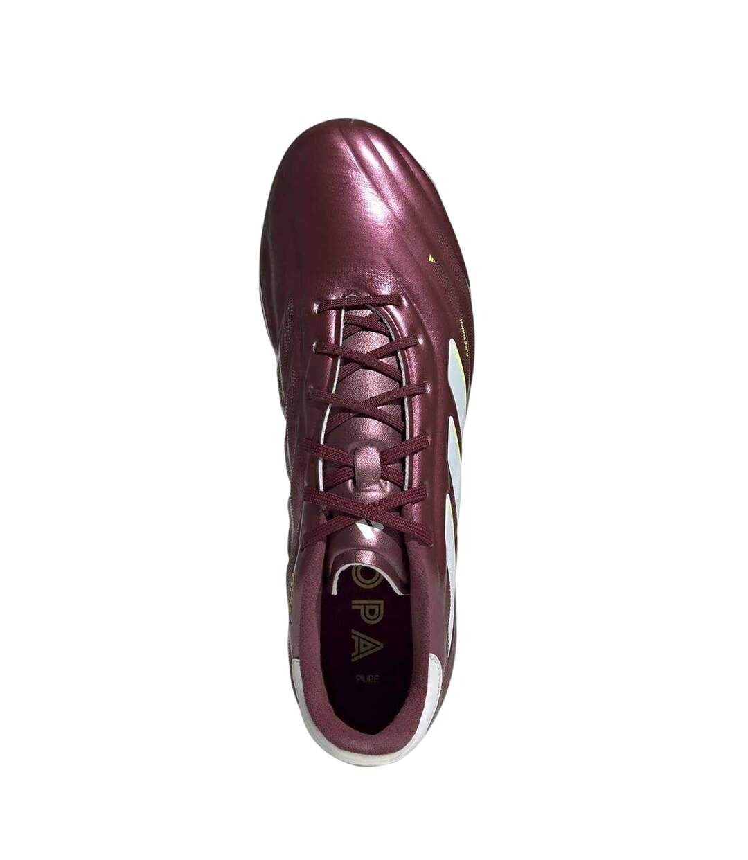 Mens Copa Pure Elite Calf Leather Firm Ground Football Boots Red Adidas-4