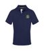 Polo Manches Courtes Motif/style Logo Brodé Homme Bleu Marine Aquascutum-1