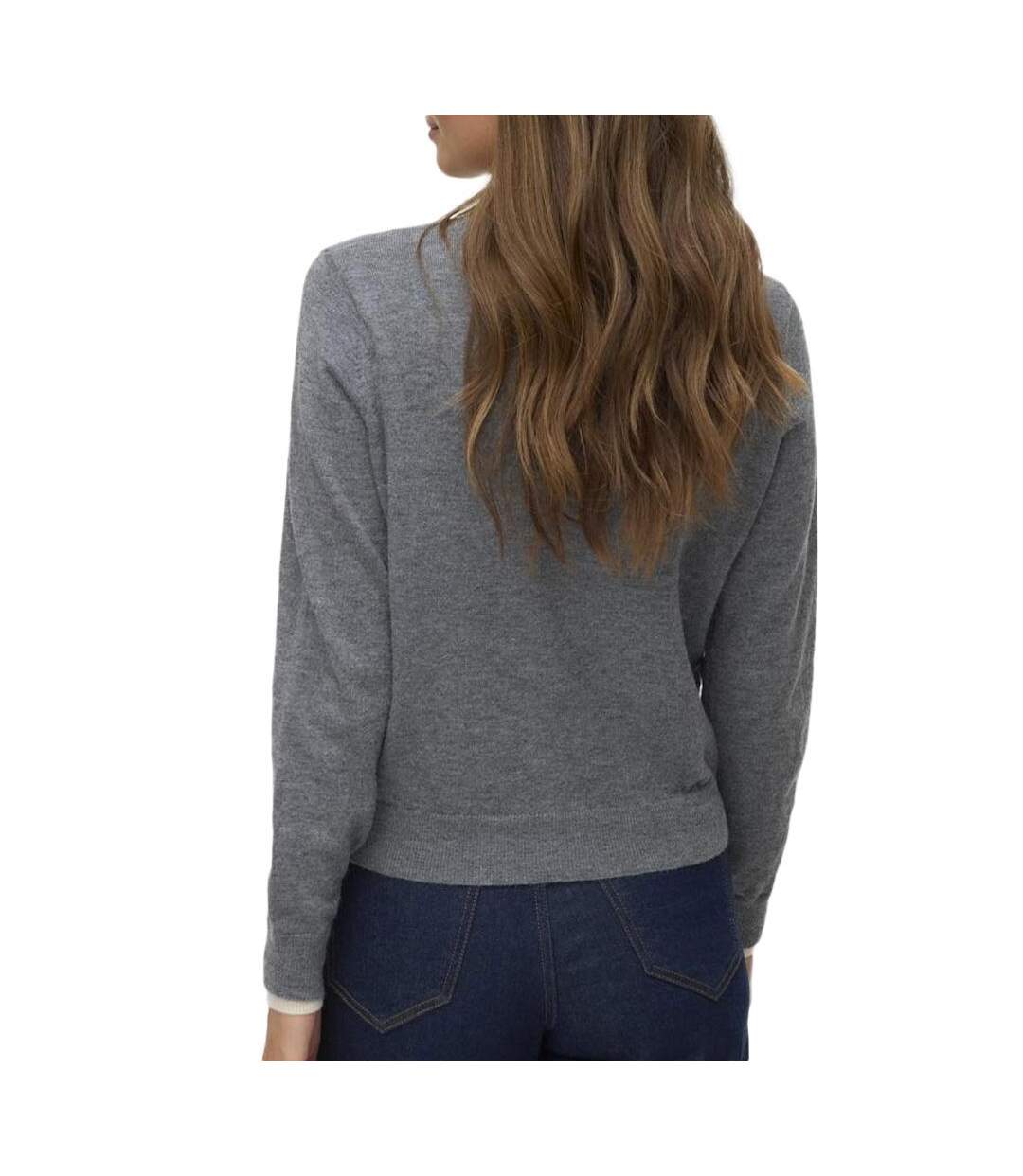 Gilet gris femme vero moda wonderful-2