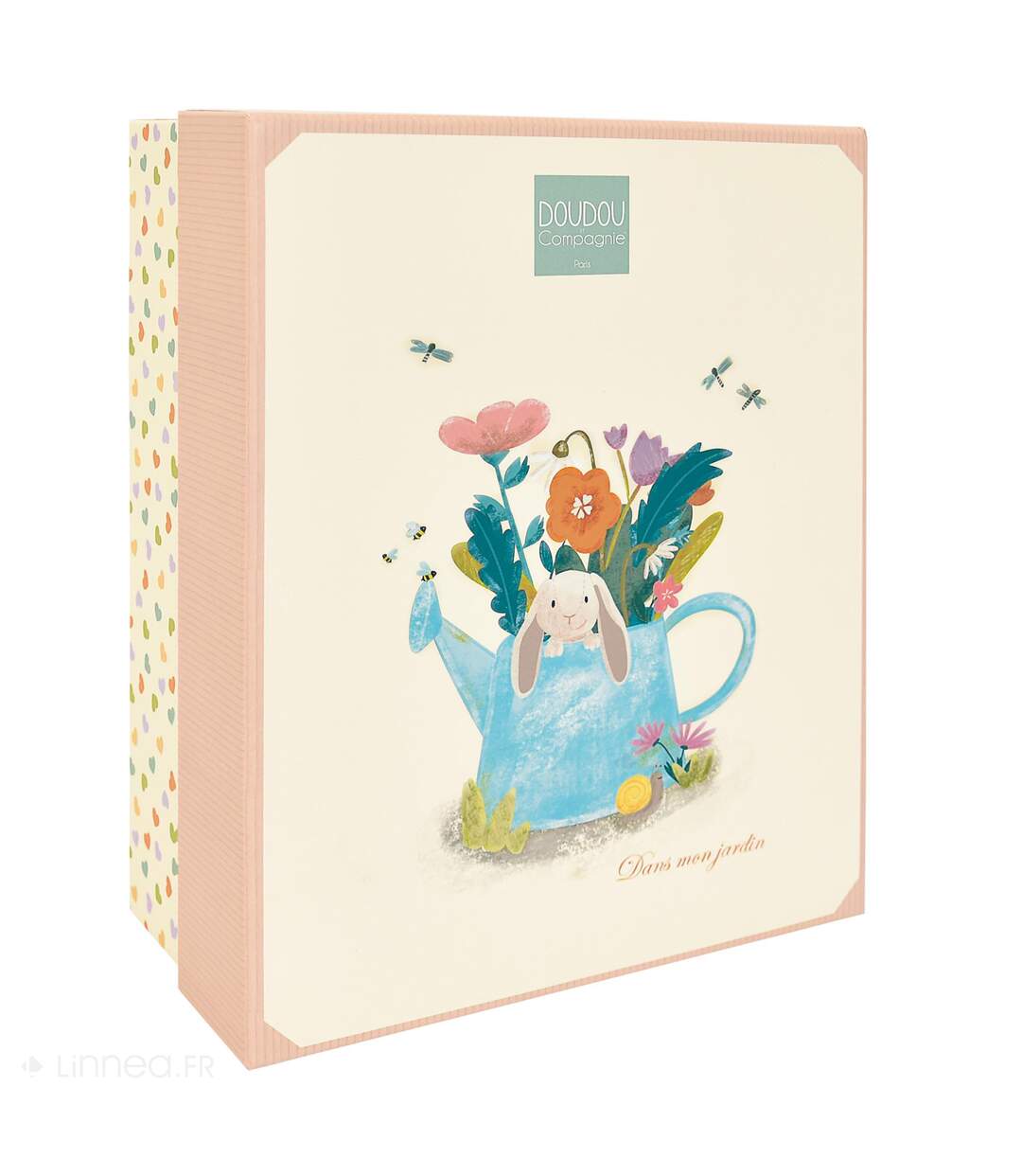 Doudou plat lapin Ciboulette polyester collection DANS MON JARDIN-4