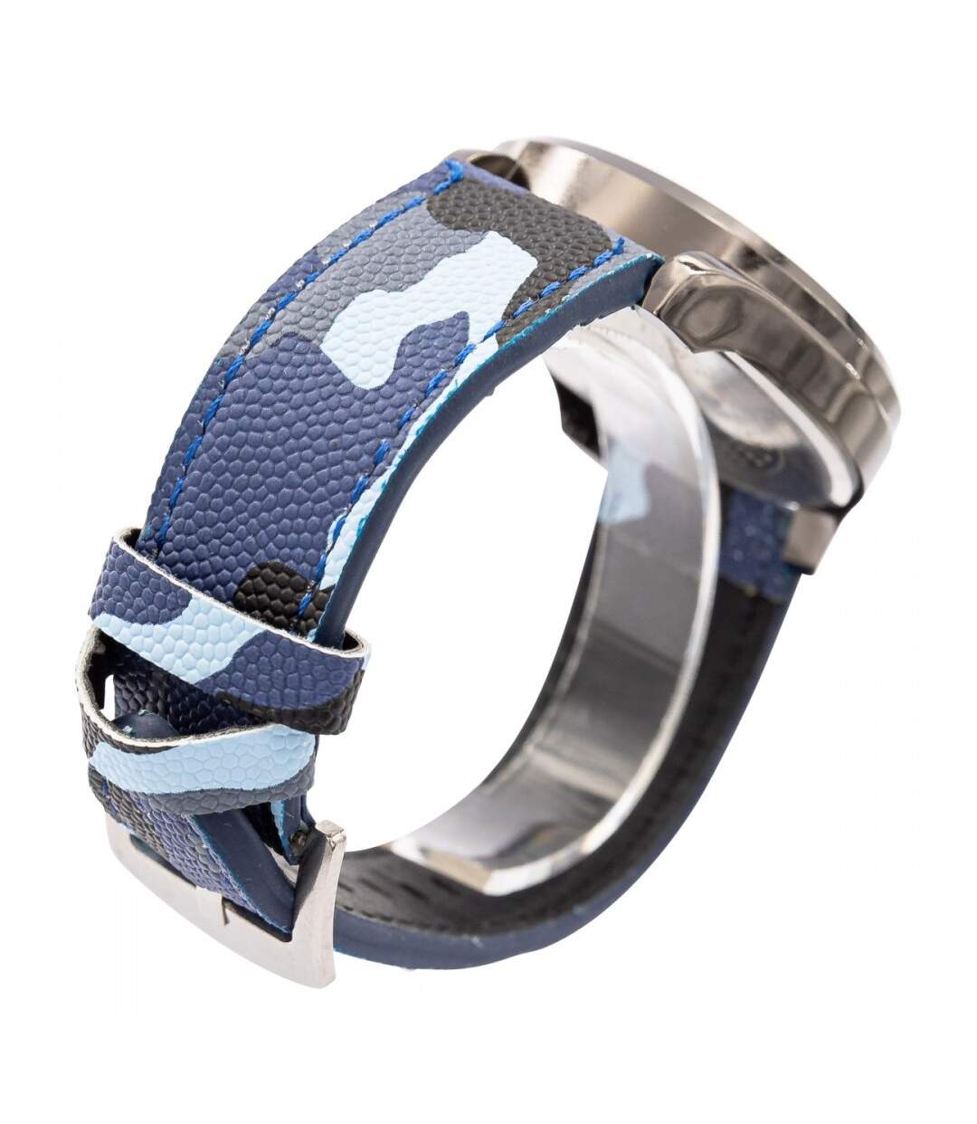 Montre Homme tendance Camouflage Bleu CHTIME-3