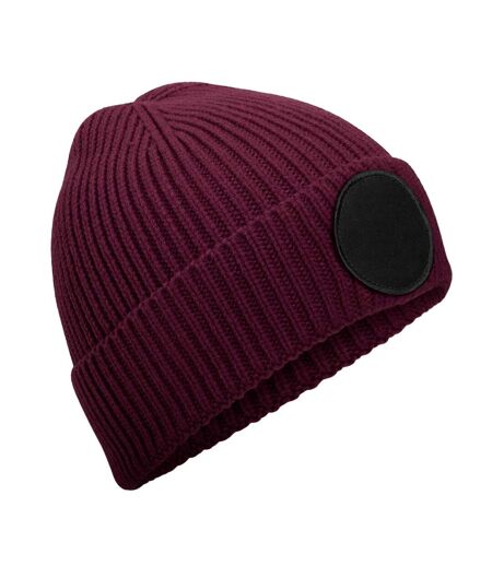 Bonnet Fashion Adulte Bordeaux Noir Beechfield