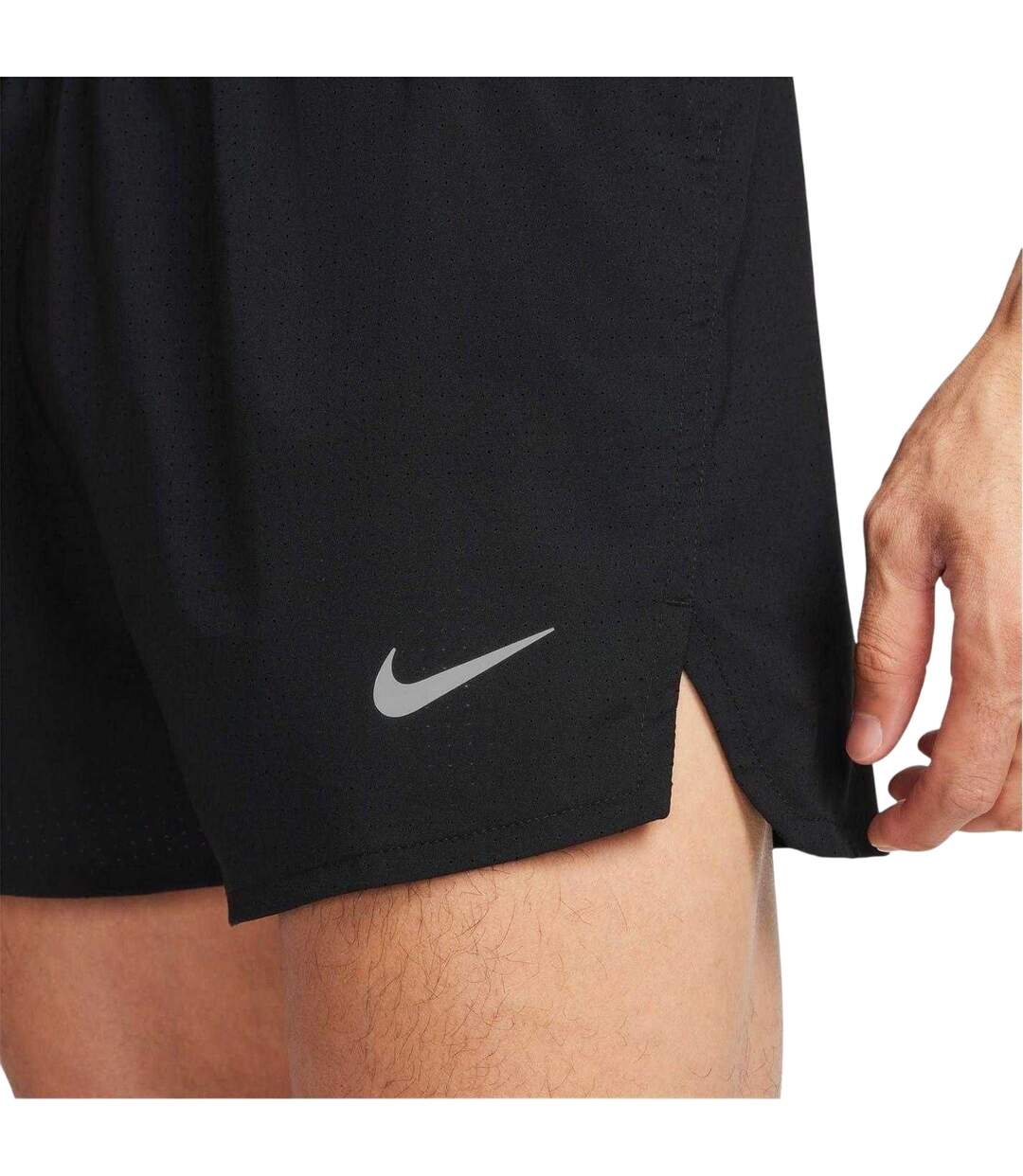 Short De Course Homme Noir Argenté Nike-4