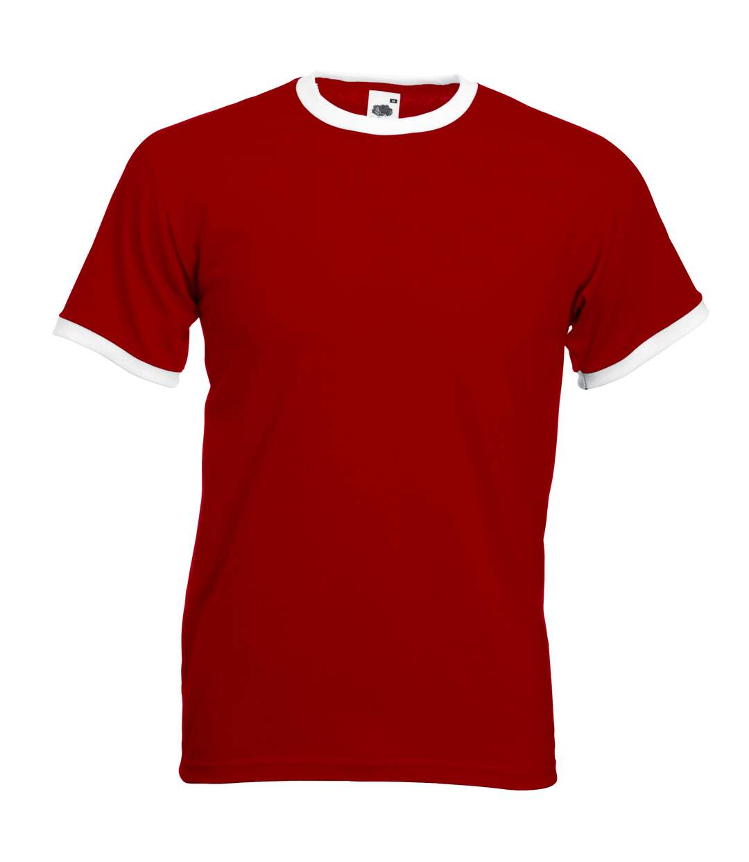 T-shirt à manches courtes homme rouge/ blanc Fruit of the Loom