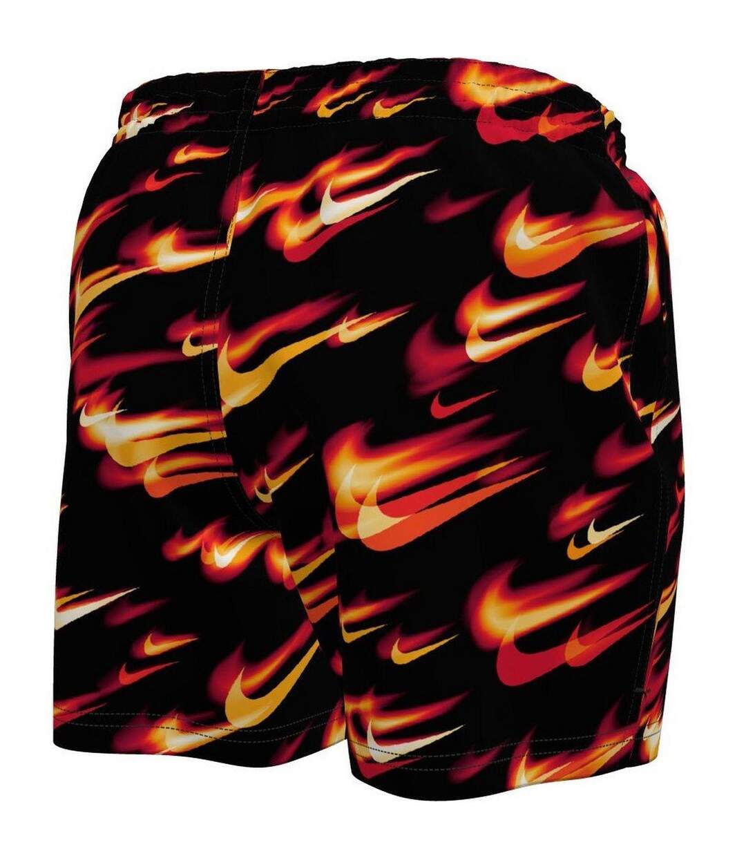 Short De Bain Breaker Homme Noir Rouge Vif Nike-2