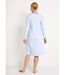 Chemise de nuit longue manches 3/4 coton imprimé-2