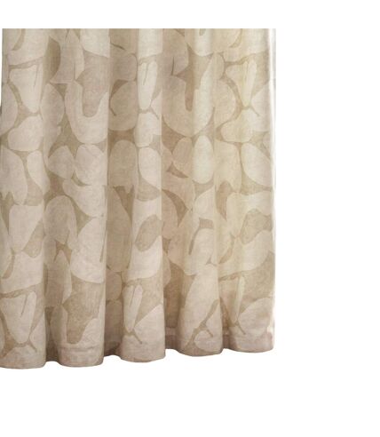 Brinn abstract eyelet curtains 72in x 64in natural Hoem