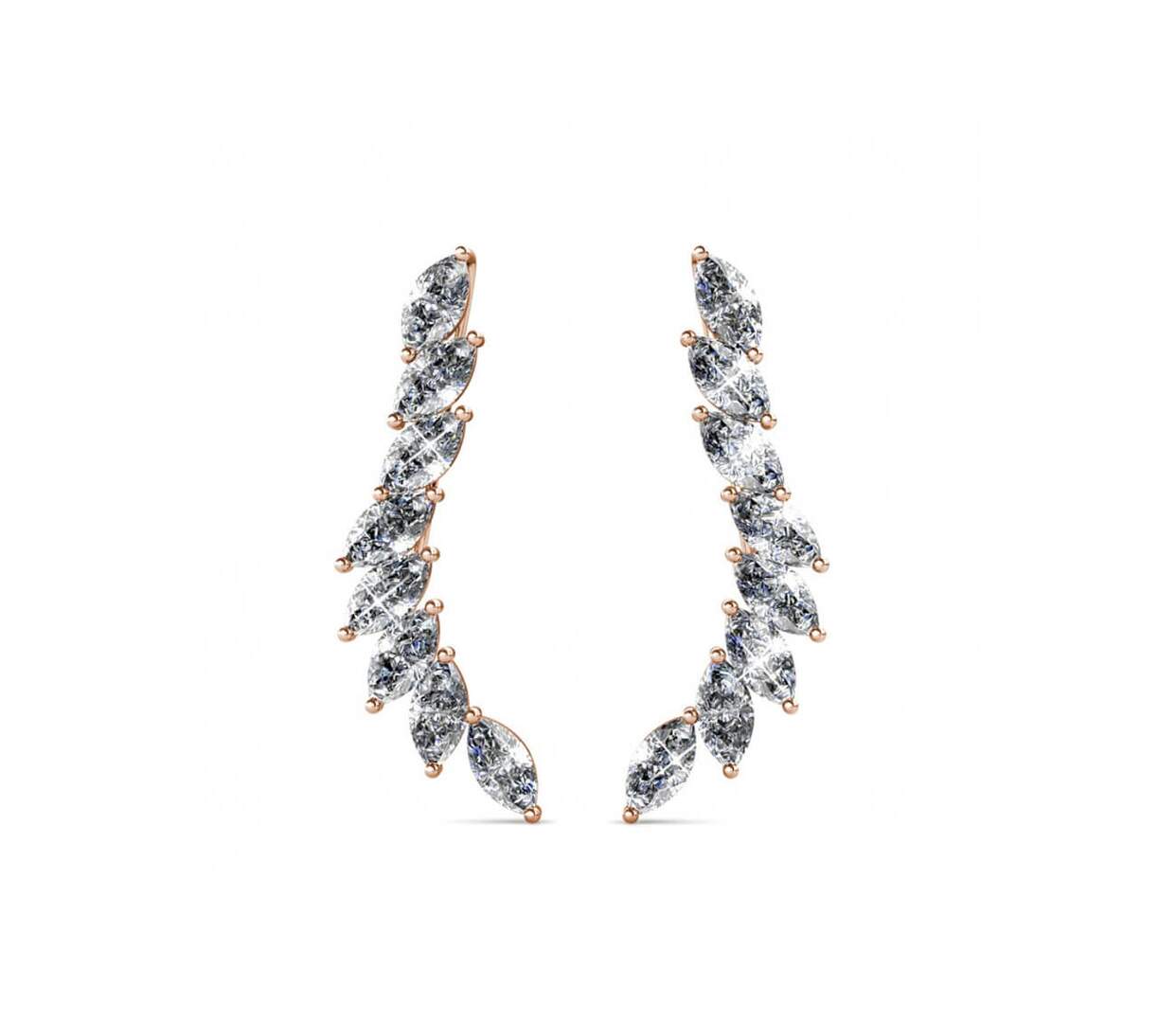 Boucles d'oreilles Clematis - Cristal d'Autriche-2