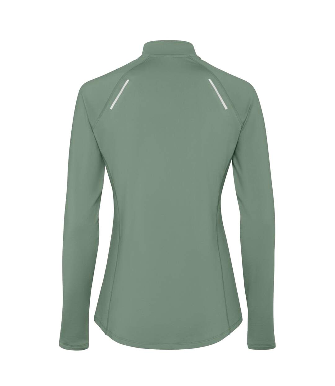 Womens/ladies estambul quarter zip long-sleeved sweatshirt laurel green Roly-2