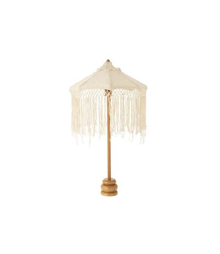 Parasol Déco Franges Tumanggal 84cm Crème