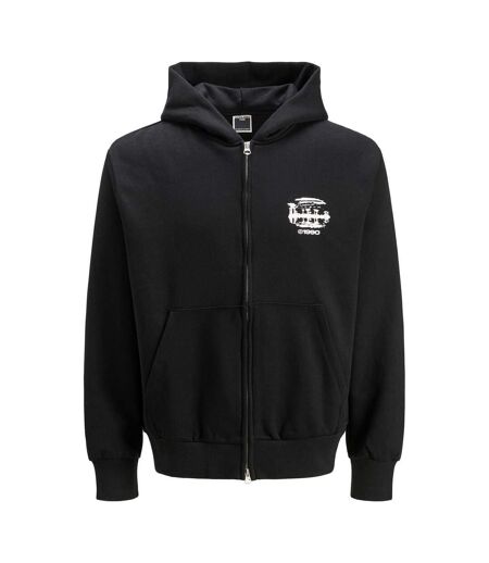 Veste À Capuche Motif/style Imprimé Graphique Homme Noir Jack And Jones