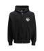 Veste À Capuche Motif/style Imprimé Graphique Homme Noir Jack And Jones-1