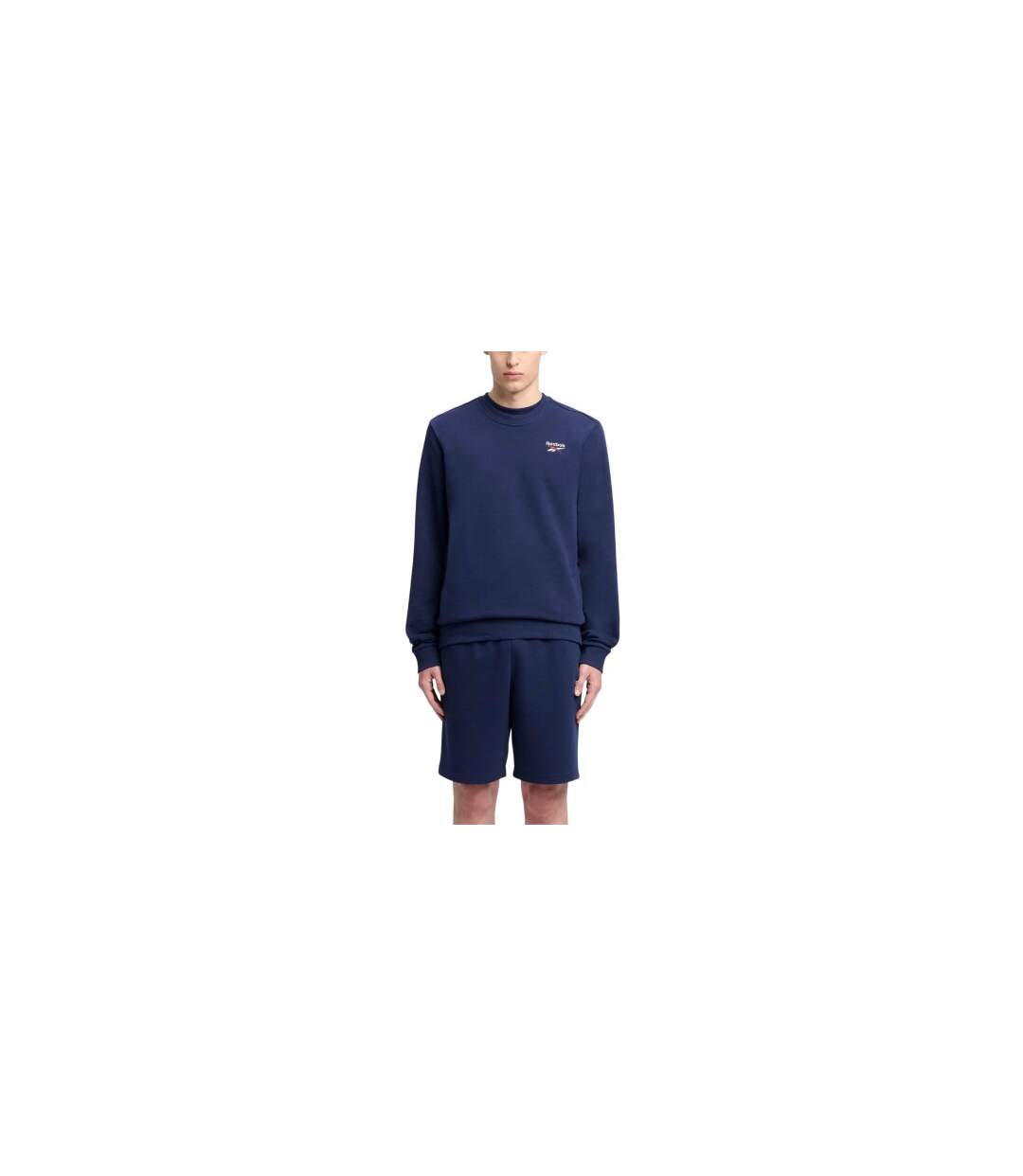 Mens Identity Small Logo Sweatshirt Navy Reebok-1