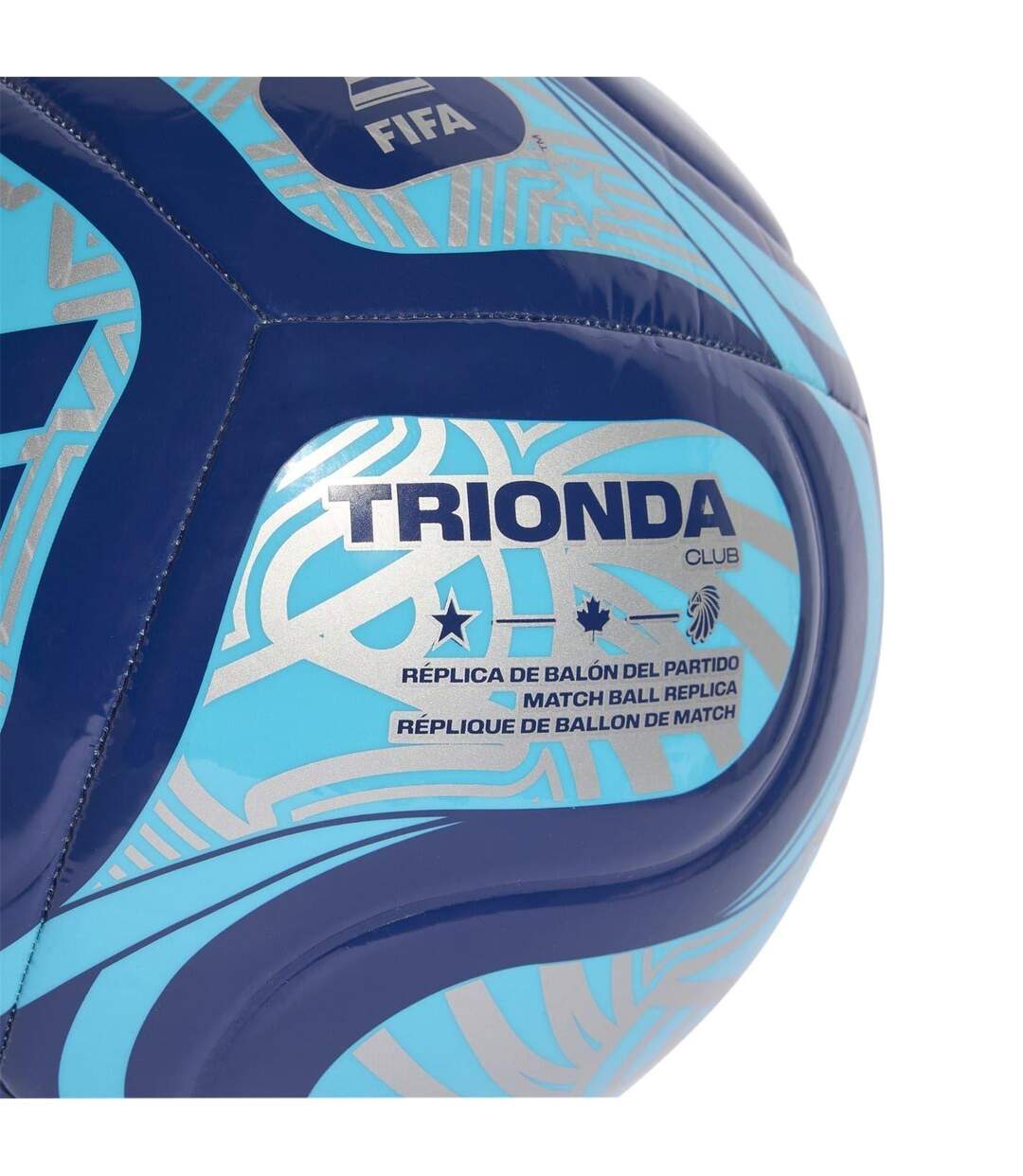 Ballon De Foot Motif/style Coupe Du Monde De La Fifa 26 Trionda Taille 5 Bleu Adidas-3