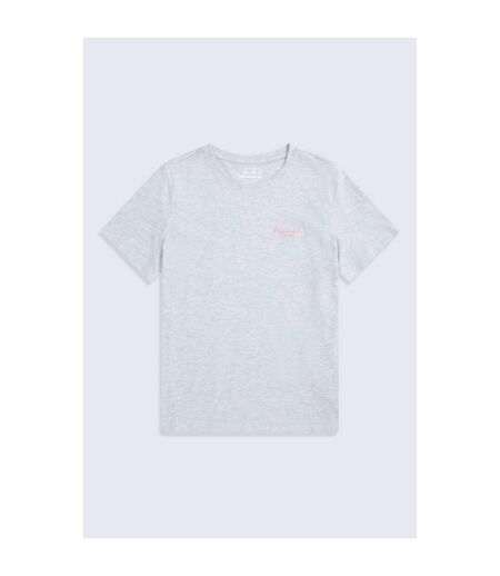 Womens/ladies Marina Logo Organic T-shirt Dark Grey Animal