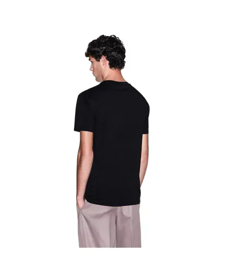 Mens Exchange Regular Short-sleeved T-shirt Black Armani Exchange