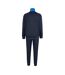 Mens Chevron Lightweight Tracksuit Set Royal Blue White Slazenger-3
