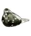 Statuette Oiseau en Verre Gavin 13cm Noir-1