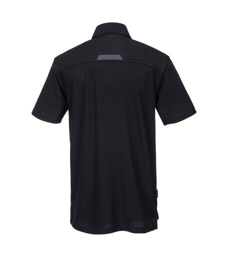 Portwest Mens WX3 Polo Shirt (Black)