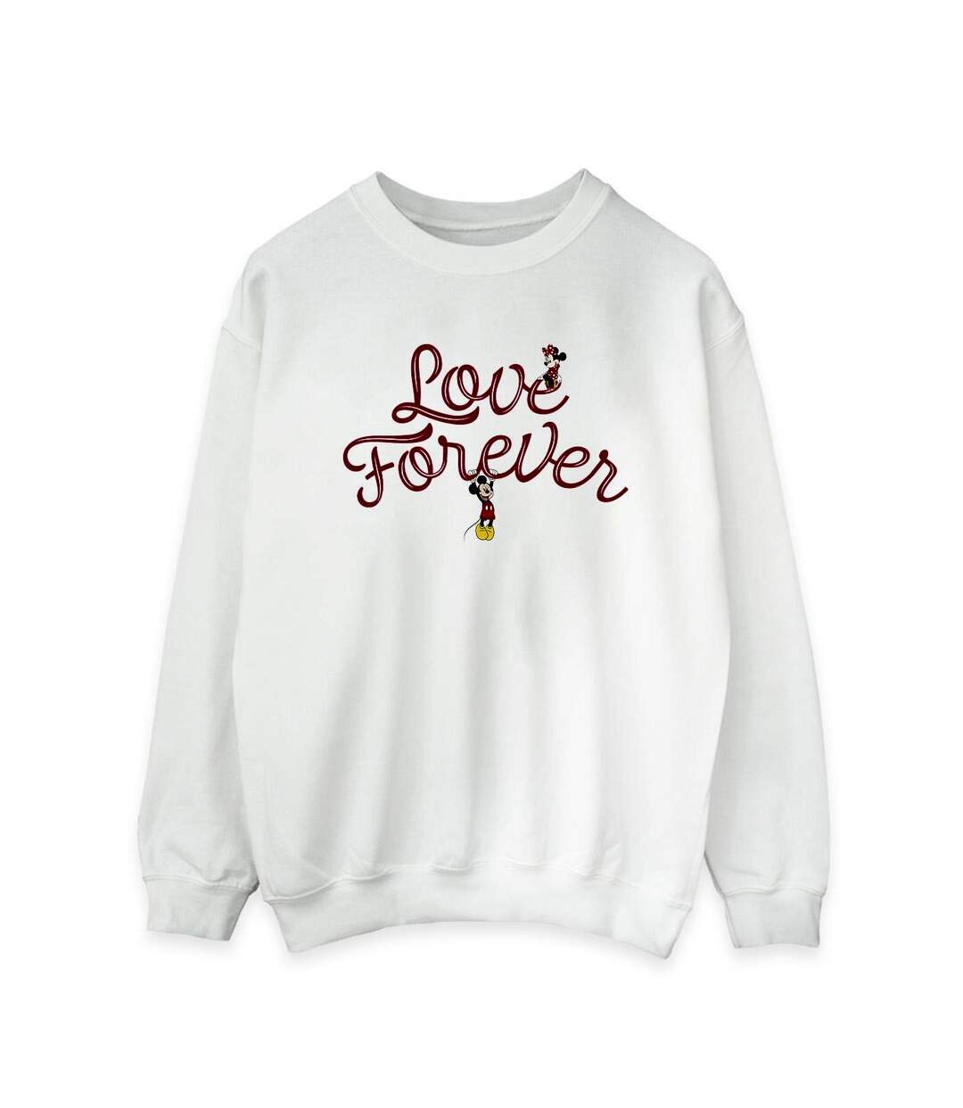 Disney Sweat-shirt Womens/Ladies Mickey Mouse Love Forever (Blanc) - UTBI28985-1
