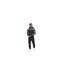 Mens Branton Full Zip Hoodie Black Crosshatch-1
