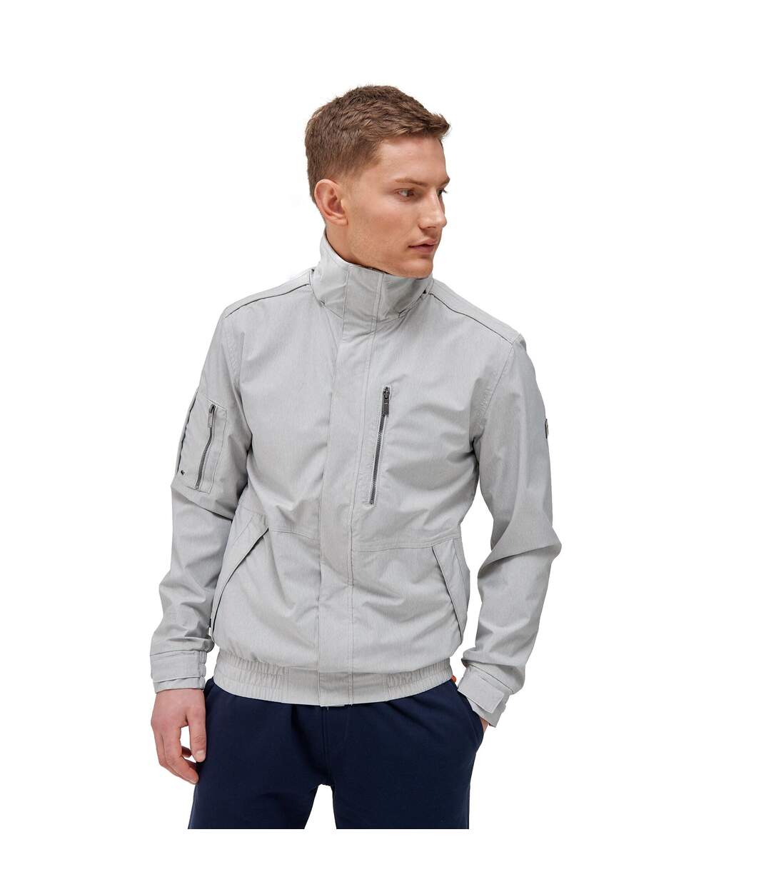 Blouson D´aviateur Feelding Homme Gris Argenté Regatta-1